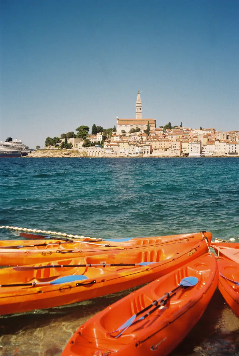 Kayaking near Rovinj